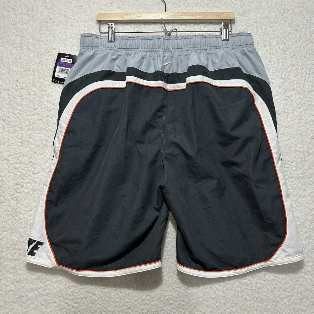 Nike‎ Men's Swim Trunks Shorts Orange Black Size 2XL NWT